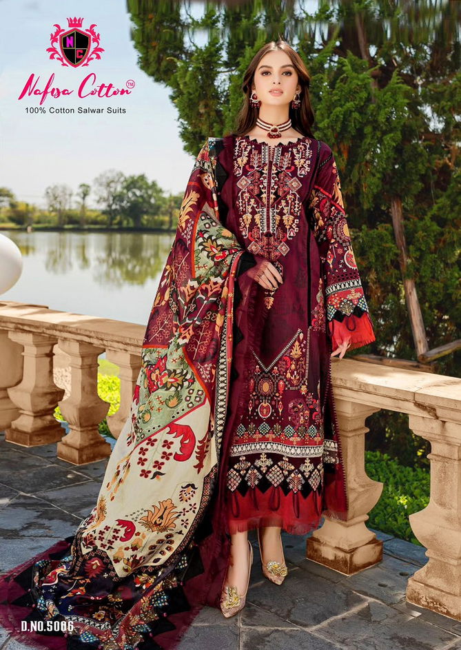 Mahera Vol 5 By Nafisa Printed Karachi Cotton Dress Material Wholesale Clothing Suppliers In India
